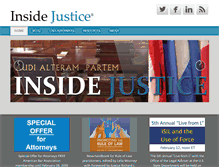 Tablet Screenshot of insidejustice.com